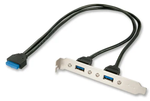 Lindy 2 Port USB 3.0 PC Back Plate - USB-Konsole - USB (W), Ansicht 2