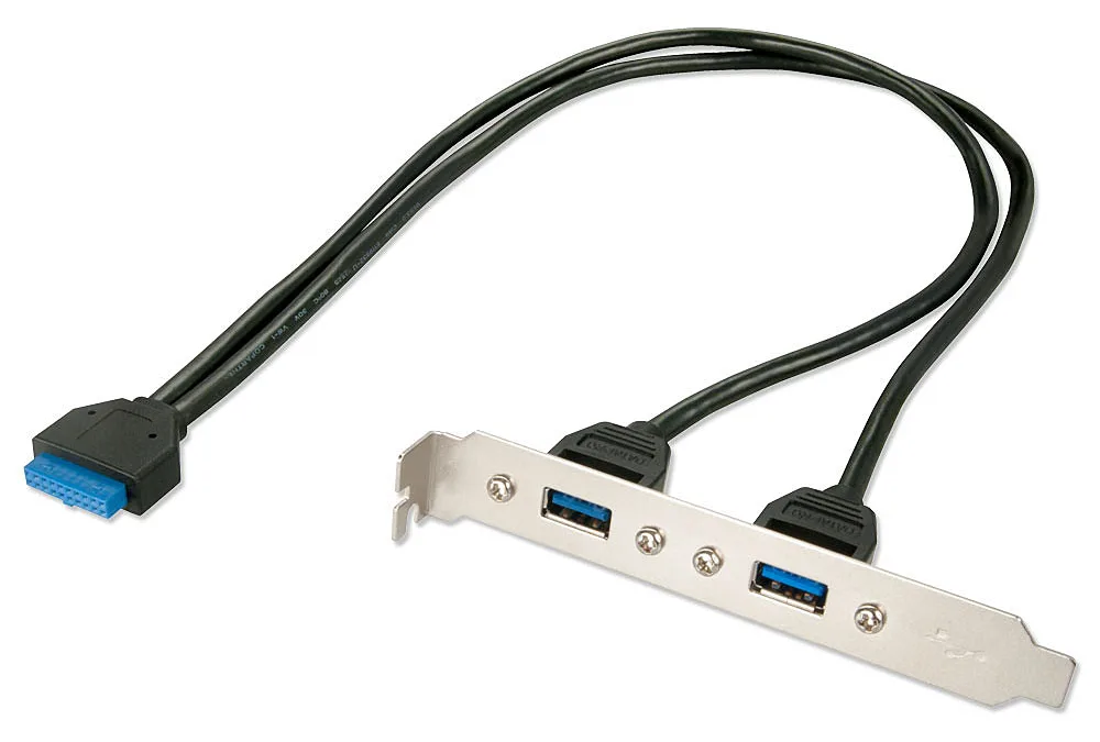 Lindy 2 Port USB 3.0 PC Back Plate - USB-Konsole - USB (W), Ansicht 3