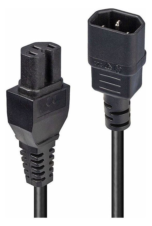 Lindy 30314 - 2 m - C14-Koppler - C15-Koppler - H05VV-F3G