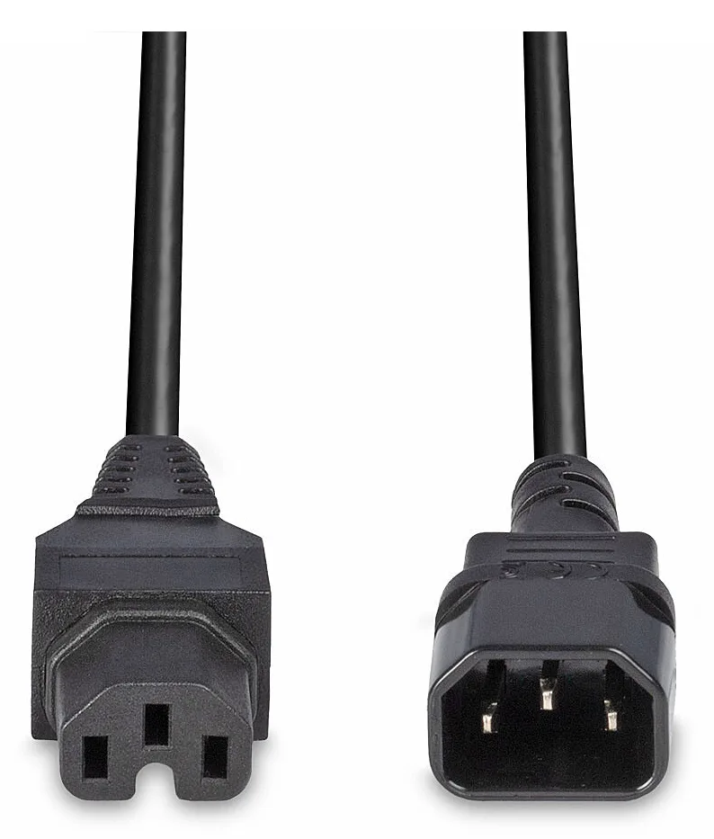 Lindy 30314 - 2 m - C14-Koppler - C15-Koppler - H05VV-F3G, Ansicht 2