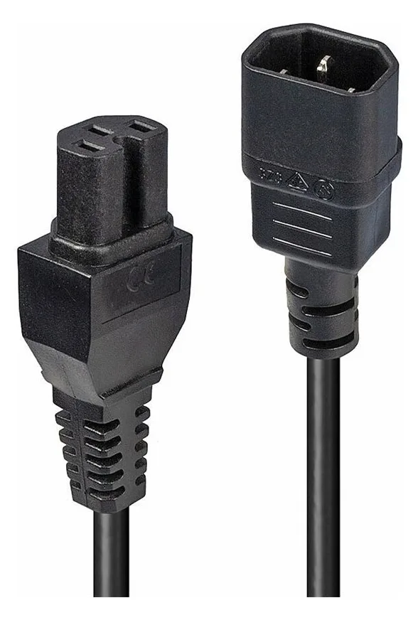 Lindy 30314 - 2 m - C14-Koppler - C15-Koppler - H05VV-F3G, Ansicht 3