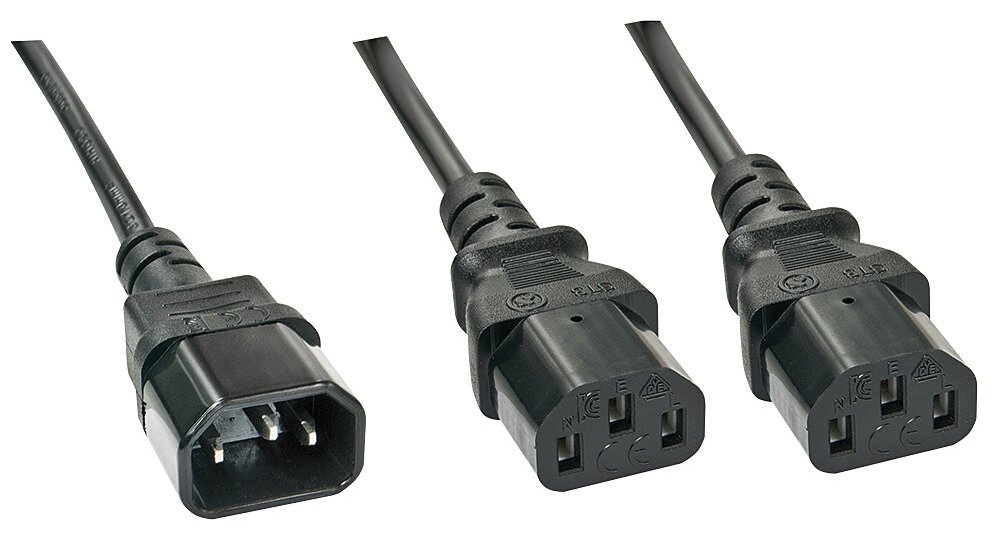 Lindy 30363 - 1 m - C14-Koppler - 2 x C13-Koppler