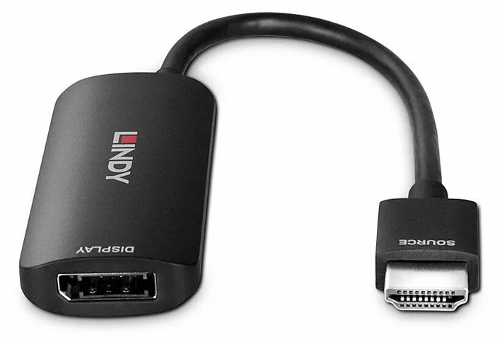 Lindy Adapterkabel - HDMI männlich zu DisplayPort, Mikro-USB Typ B (nur Strom), Ansicht 5