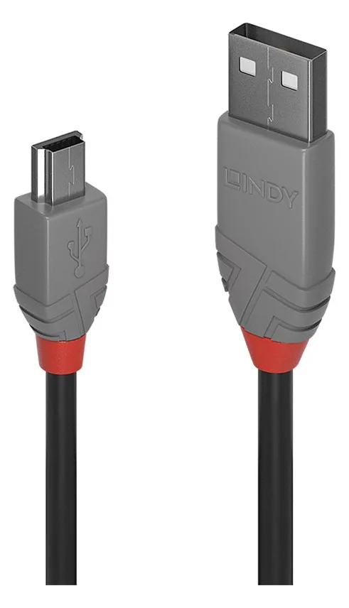 Lindy Anthra Line - USB-Kabel - USB (M) bis Mini-USB, Typ B (M), Ansicht 3