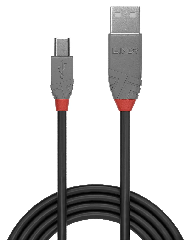Lindy Anthra Line - USB-Kabel - USB (M) bis Mini-USB, Typ B (M), Ansicht 4