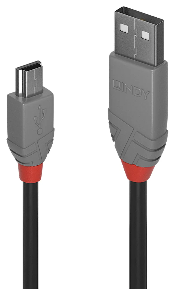 Lindy Anthra Line - USB-Kabel - USB (M) bis Mini-USB, Typ B (M), Ansicht 2