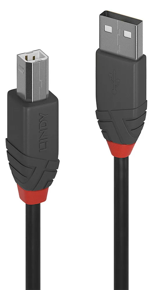 Lindy Anthra Line - USB-Kabel - USB (M) bis USB Typ B (M), Ansicht 2