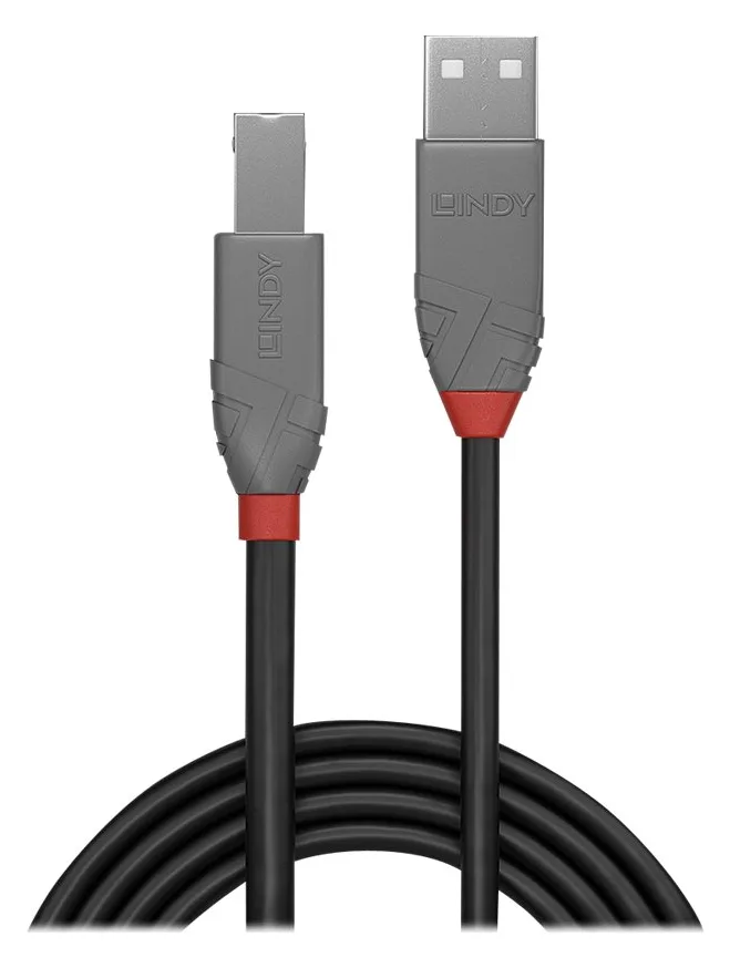 Lindy Anthra Line - USB-Kabel - USB (M) bis USB Typ B (M), Ansicht 3