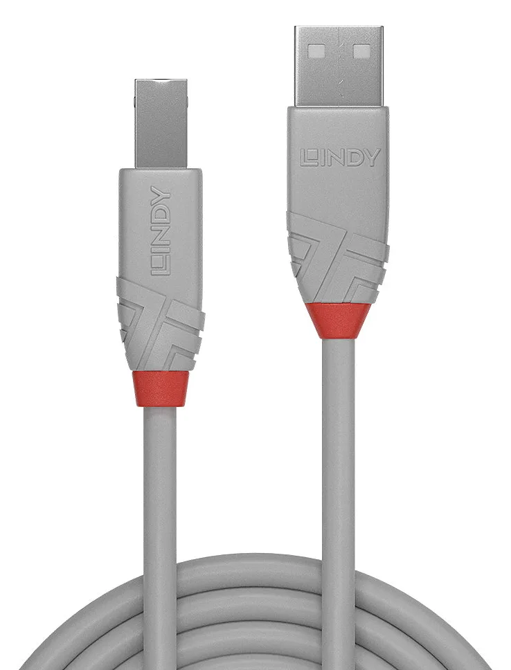 Lindy Anthra Line - USB-Kabel - USB (M) bis USB Typ B (M), Ansicht 3