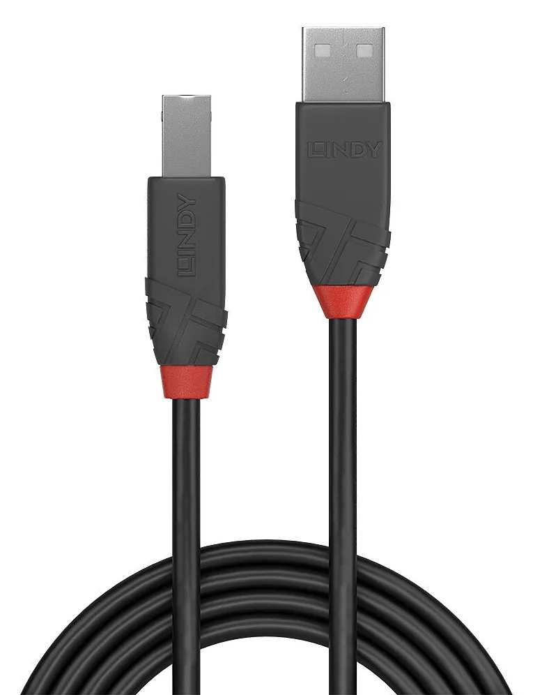 Lindy Anthra Line - USB-Kabel - USB (M) zu USB Typ B (M), Ansicht 3