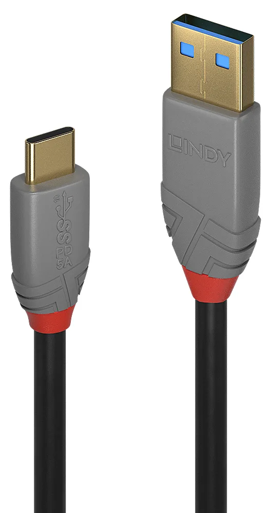 Lindy Anthra Line - USB-Kabel - USB-C (M) bis USB Typ A (M), Ansicht 2