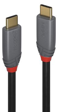 Lindy Anthra Line - USB-Kabel - USB-C (M) bis USB-C (M) - USB 3.2 Gen 2 (10 Gbit/s) von LumaTech