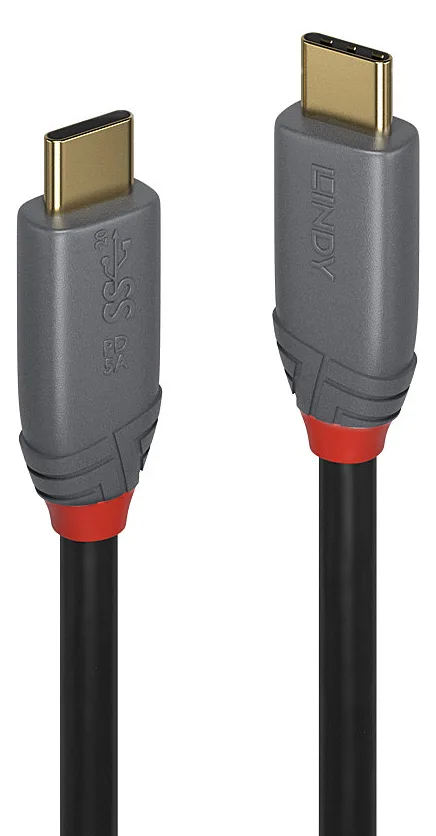 Lindy Anthra Line - USB-Kabel - USB-C (M) bis USB-C (M) - USB 3.2 Gen 2 (10 Gbit/s), Ansicht 3