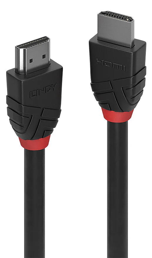 Lindy Black Line - Standard - HDMI-Kabel - HDMI männlich zu HDMI männlich - 10 m - Dreifachisolierung - Schwarz - rund, Ansicht 2