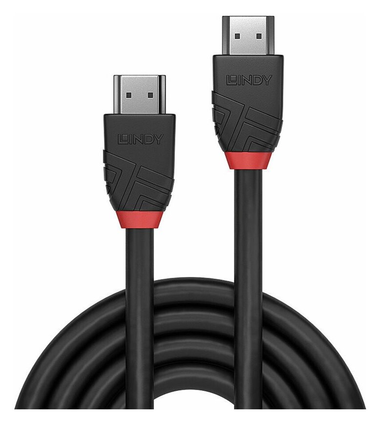 Lindy Black Line - Ultra High Speed - HDMI-Kabel mit Ethernet - HDMI männlich zu HDMI männlich - 2 m