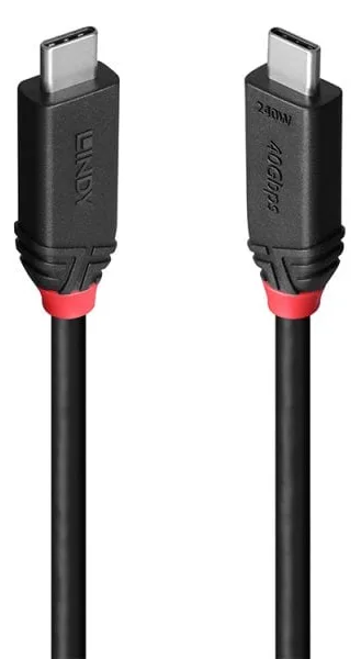 Lindy Black Line - USB-Kabel - 24 pin USB-C (M), Ansicht 2