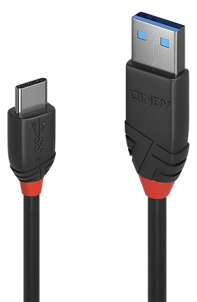 Lindy Black Line - USB-Kabel - USB-C (M) bis USB Typ A (M), Ansicht 2