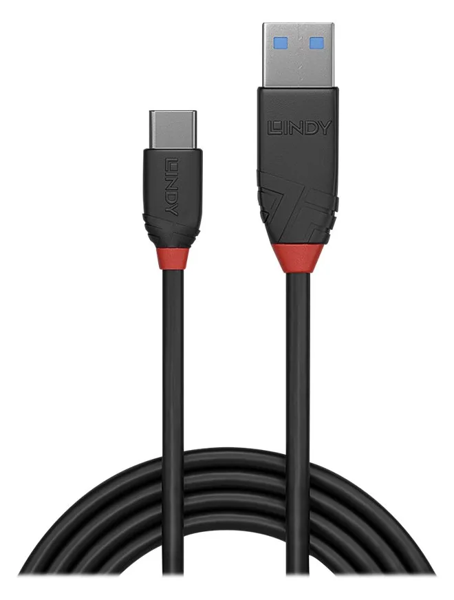 Lindy Black Line - USB-Kabel - USB-C (M) bis USB Typ A (M), Ansicht 4