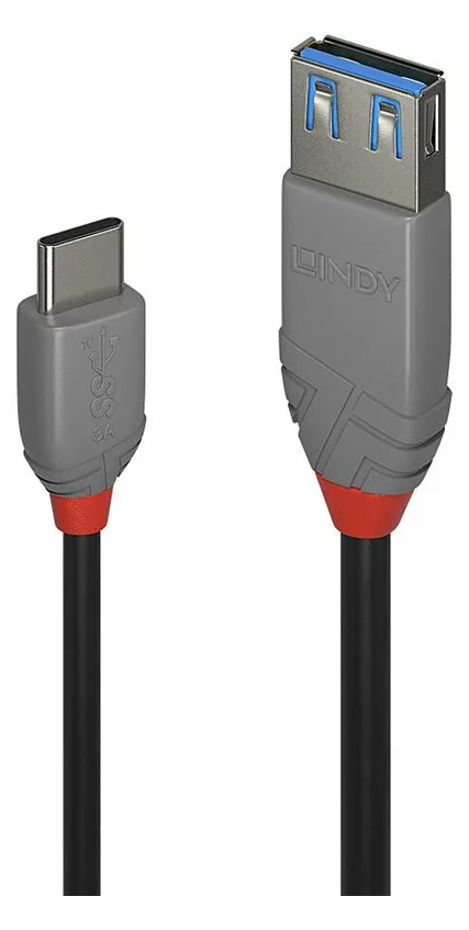 Lindy Black Line - USB-Kabel - USB-C (M) bis USB Typ A (W), Ansicht 3