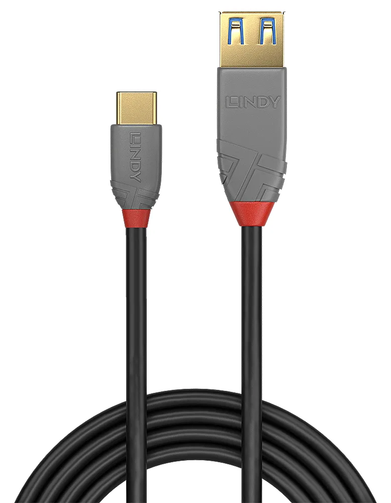 Lindy Black Line - USB-Kabel - USB-C (M) bis USB Typ A (W), Ansicht 4