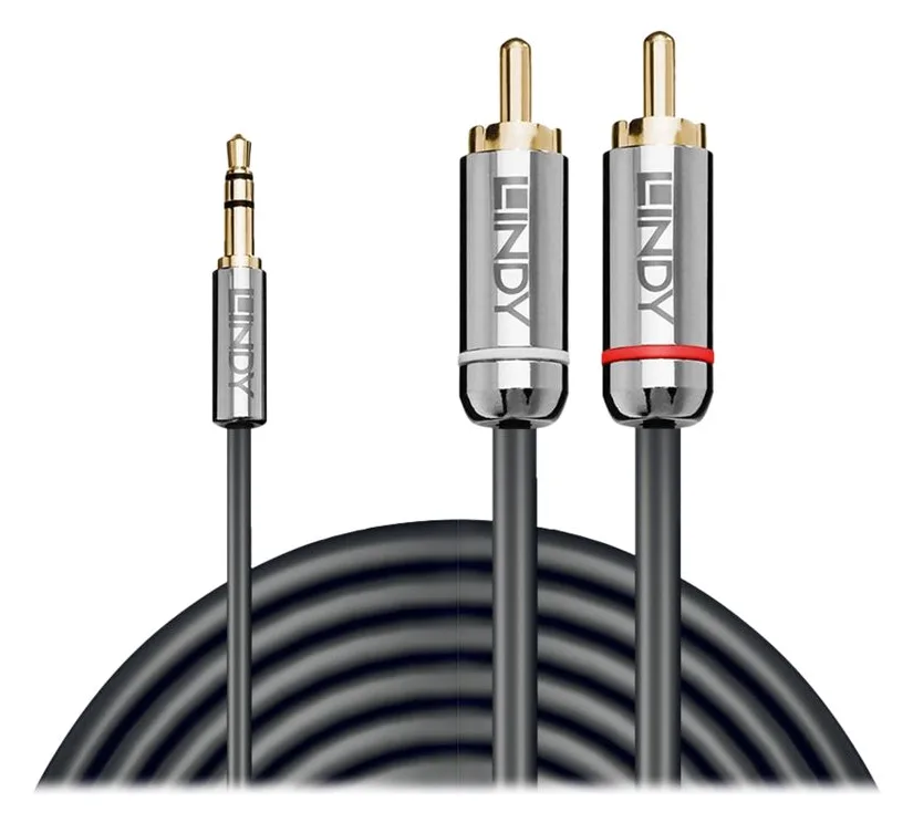 Lindy Cromo Line - Audiokabel - mini-phone stereo 3.5 mm männlich zu RCA männlich - 10 m, Ansicht 3
