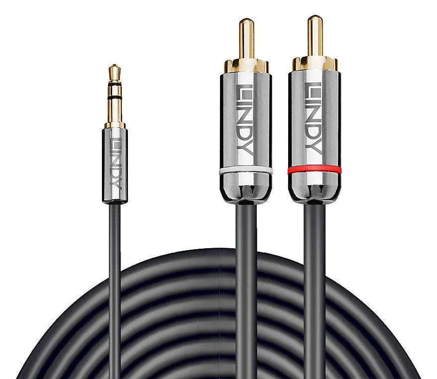 Lindy Cromo Line - Audiokabel - mini-phone stereo 3.5 mm männlich zu RCA männlich - 10 m, Ansicht 4
