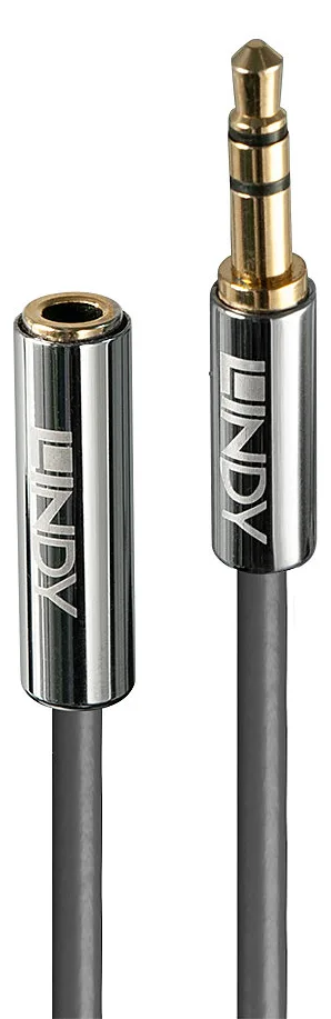 Lindy Cromo Line - Audioverlängerungskabel - mini-phone stereo 3.5 mm männlich zu mini-phone stereo 3.5 mm weiblich - 1 m, Ansicht 2