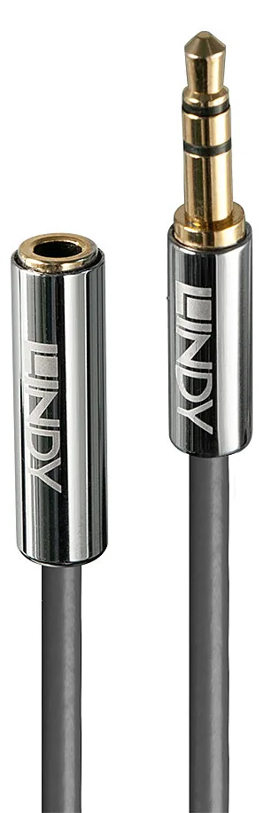 Lindy Cromo Line - Audioverlängerungskabel - mini-phone stereo 3.5 mm männlich zu mini-phone stereo 3.5 mm weiblich - 1 m, Ansicht 4