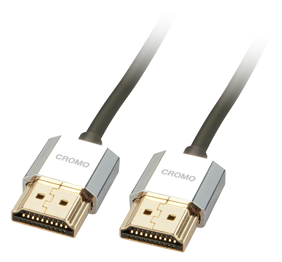 Lindy CROMO Slim High Speed HDMI Cable with Ethernet - HDMI mit Ethernetkabel - HDMI (M), Ansicht 2