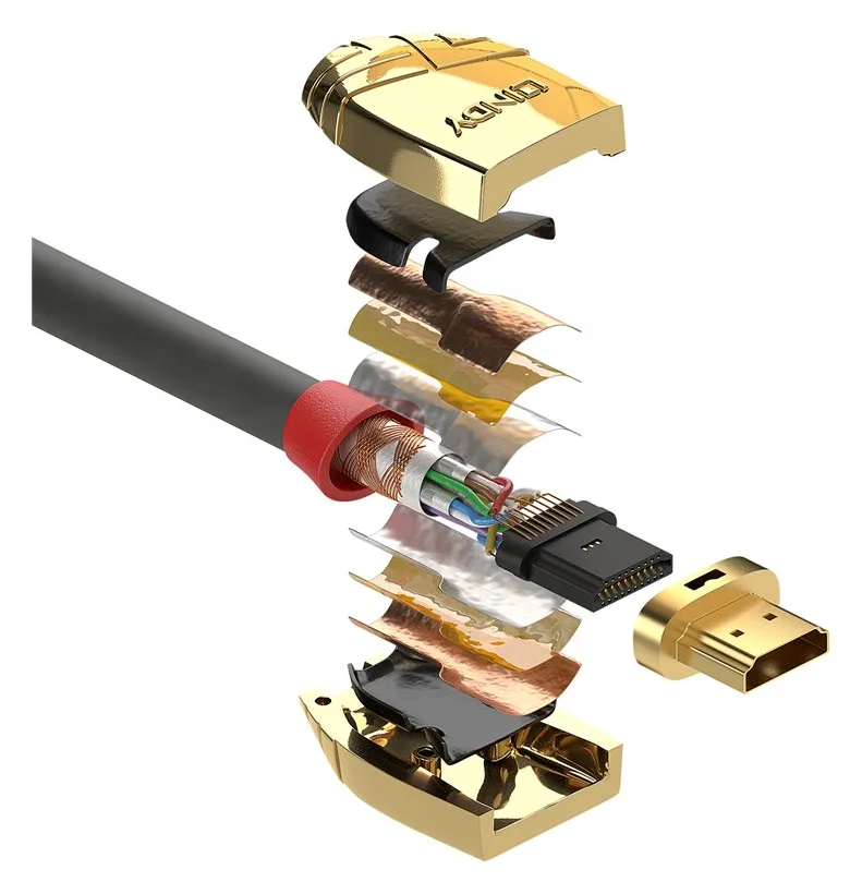 Lindy Gold Line Standart with Ethernet - HDMI mit Ethernetkabel - HDMI (M), Ansicht 4