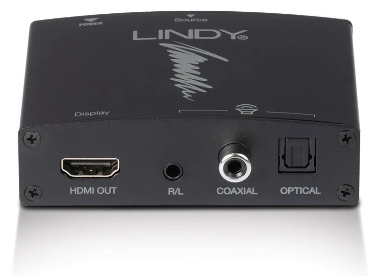 Lindy HDMI 4K Audio Extractor with bypass - HDMI-Audiosignal-Extractor, Ansicht 4