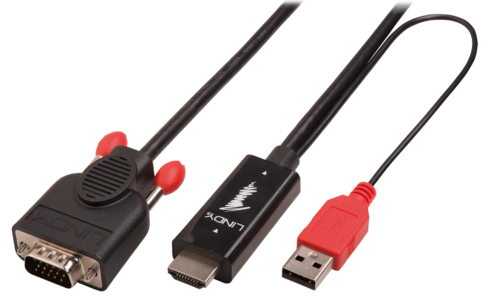 Lindy Kabel HDMI an VGA - Videokonverter - HDMI, Ansicht 2