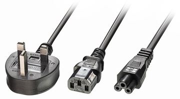 Lindy Netz-Splitter - power IEC 60320 C13, IEC 60320 C5 zu BS 1363A (M) von LumaTech