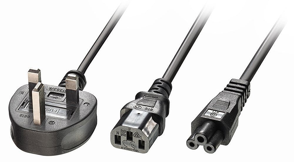 Lindy Netz-Splitter - power IEC 60320 C13, IEC 60320 C5 zu BS 1363A (M)