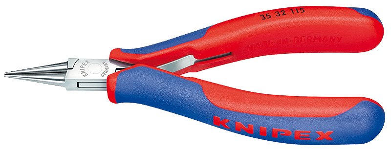KNIPEX 35 32 115 - Spitzzange - 1 mm - 2,25 cm - Stahl - Blau - Rot - 115 mm