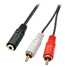 Lindy Premium - Audio-Adapter - 0.08 mm² - Stereo Mini-Klinkenstecker (W), Ansicht 3