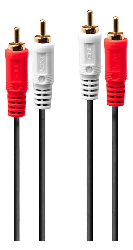 Lindy Premium - Audiokabel - RCA x 2 (M) bis RCA x 2 (M)