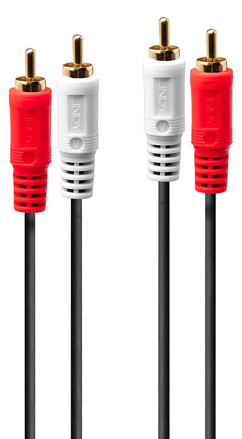 Lindy Premium - Audiokabel - RCA x 2 (M) bis RCA x 2 (M) - 2 m, Ansicht 2