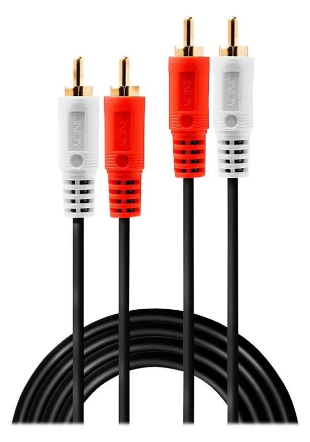Lindy Premium - Audiokabel - RCA x 2 (M) bis RCA x 2 (M) - 2 m, Ansicht 3