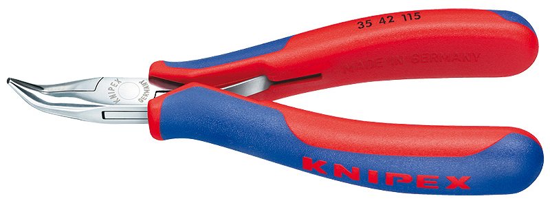 KNIPEX 35 42 115 - Spitzzange - 1,5 mm - 2,25 cm - Stahl - Blau - Rot - 115 mm
