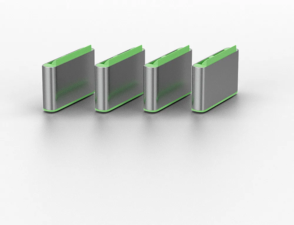 Lindy Schloss für USB-C-Port - grün (Packung, Ansicht 4