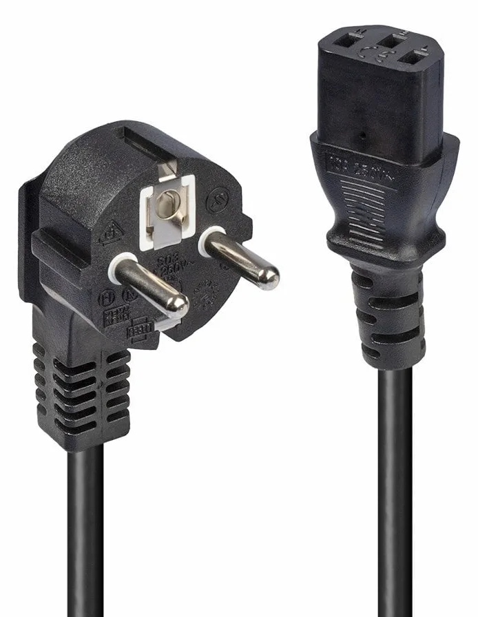 Lindy Stromkabel - CEE 7/7 (M) gewinkelt bis IEC 60320 C13, Ansicht 4