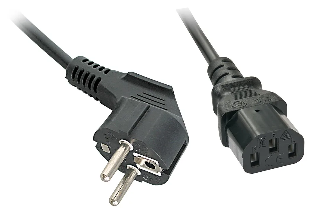 Lindy Stromkabel - CEE 7/7 (M) gewinkelt bis IEC 60320 C13, Ansicht 2