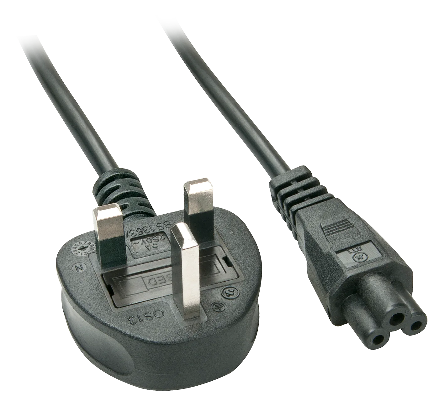 Lindy Stromkabel - IEC 60320 C5 bis BS 1363 (M), Ansicht 2