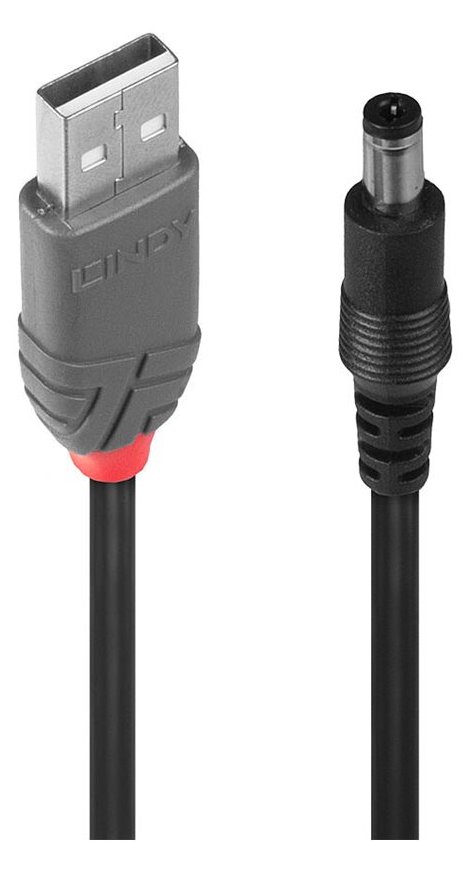 Lindy USB- / Stromkabel - Gleichstromstecker 5,5 x 2,1 mm (M)
