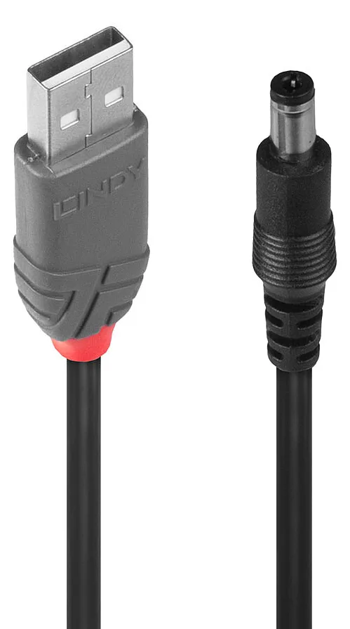 Lindy USB- / Stromkabel - Gleichstromstecker 5,5 x 2,1 mm (M), Ansicht 2