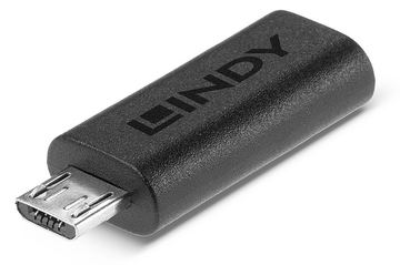 Lindy USB-Adapter - 24 pin USB-C (W) zu Micro-USB Type B (M) von LumaTech