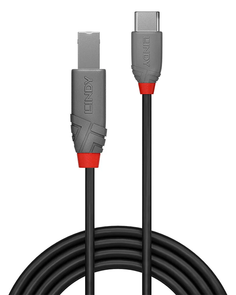 Lindy USB-Kabel - 24 pin USB-C (M) zu USB Typ B (M), Ansicht 4