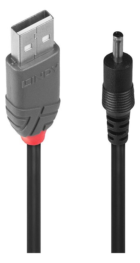 Lindy USB-Ladekabel - Gleichstromstecker 3,5 x 1,35 mm (M)
