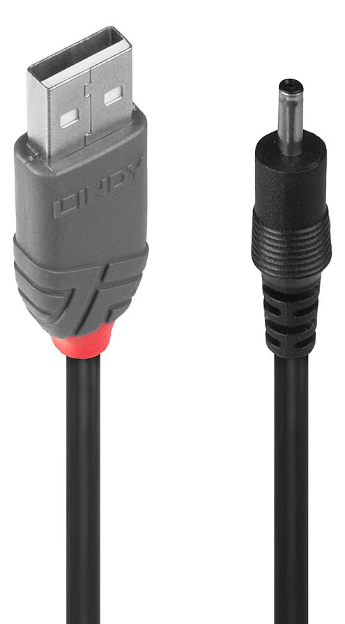 Lindy USB-Ladekabel - Gleichstromstecker 3,5 x 1,35 mm (M), Ansicht 2